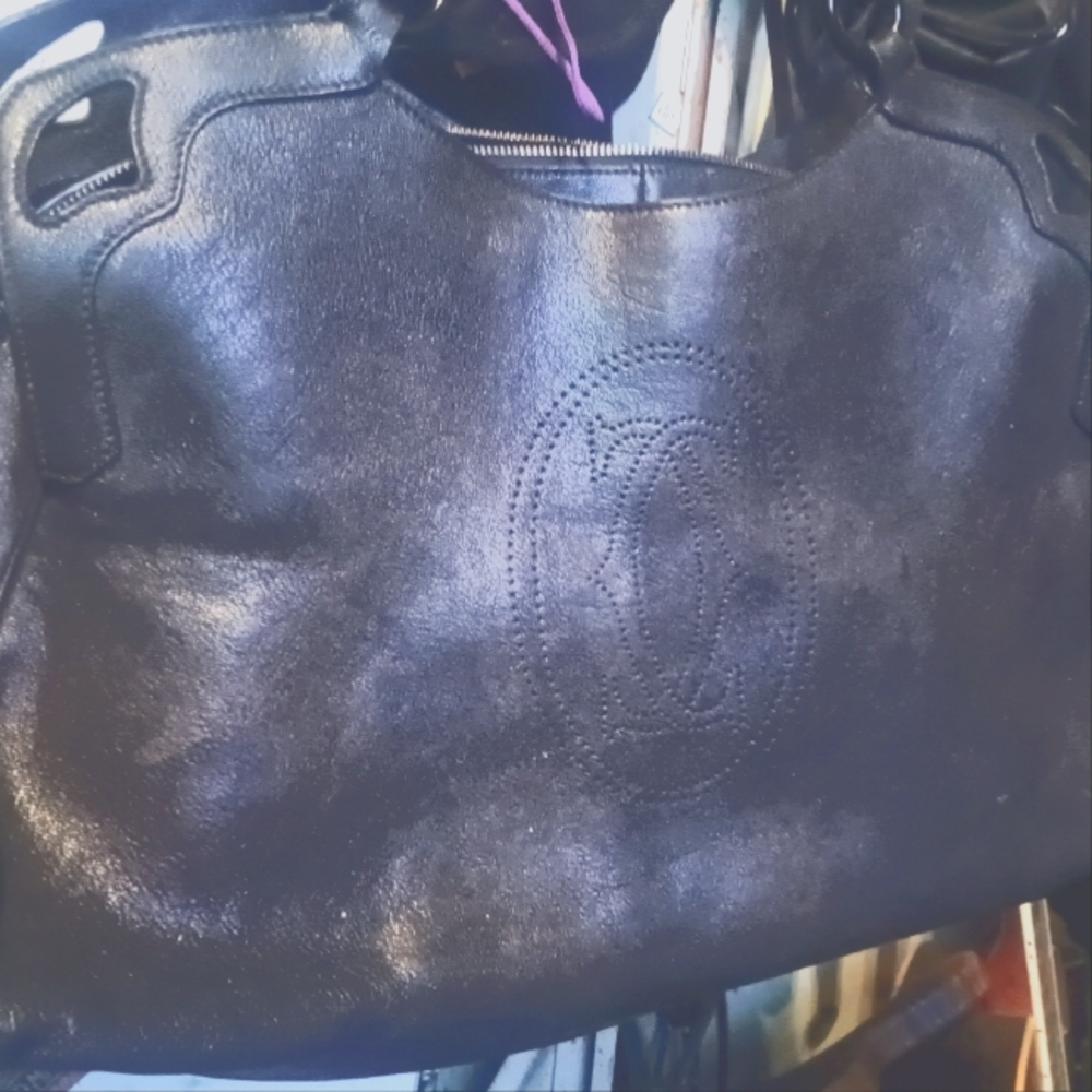 Cartier Marcello medium shoulder tote black patent
